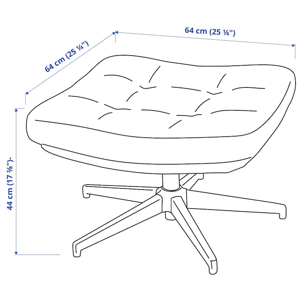 IKEA HAVBERG ottoman, Grann/Bomstad black , IKEA Sale | 20397FMDX