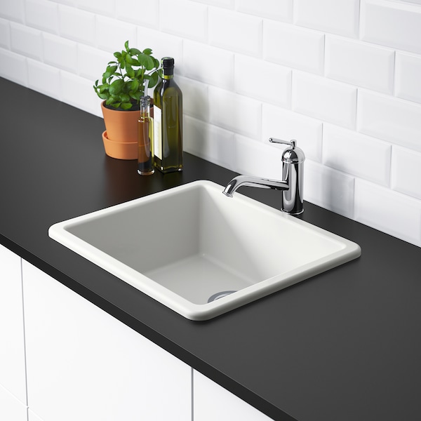 IKEA HAVSEN sink, white, 21x19 in , IKEA Sale | 80762ZDGN