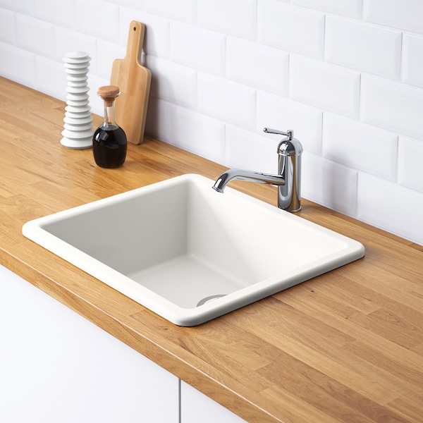 IKEA HAVSEN sink, white, 21x19 in , IKEA Sale | 80762ZDGN