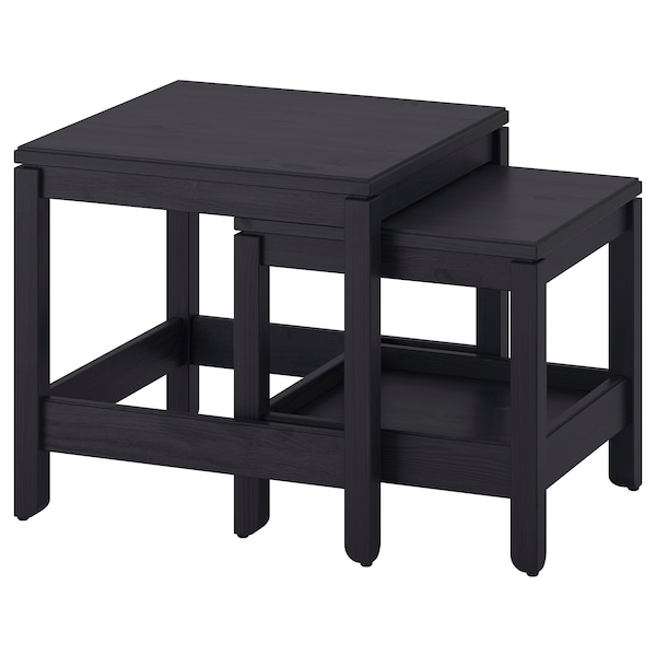 IKEA HAVSTA nesting tables, set of 2, black , IKEA Sale | 72104TFAI