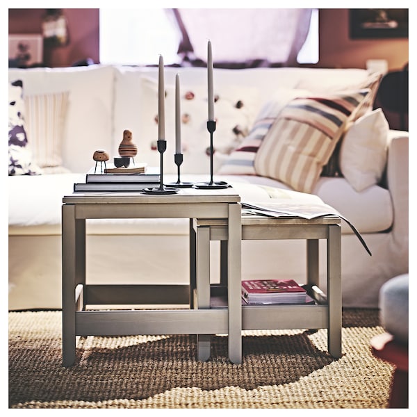 IKEA HAVSTA nesting tables, set of 2, gray-beige , IKEA Sale | 39840SMEU