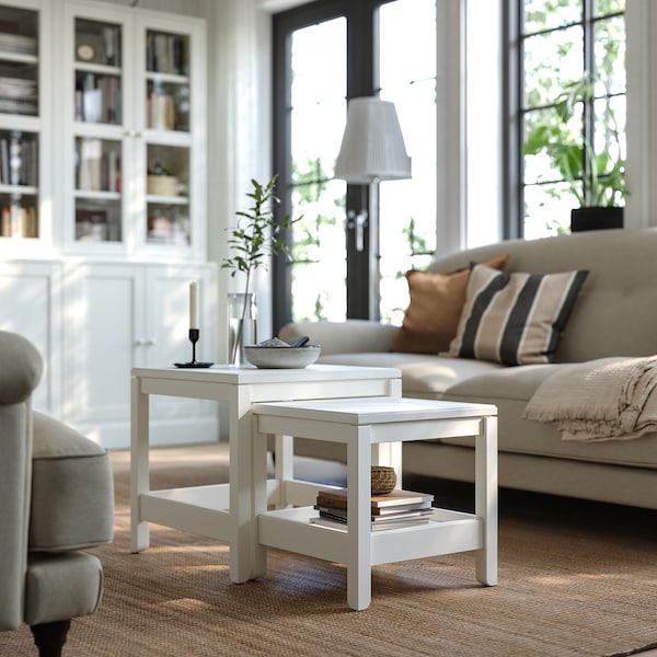 IKEA HAVSTA nesting tables, set of 2, white , IKEA Sale | 96501EUXC