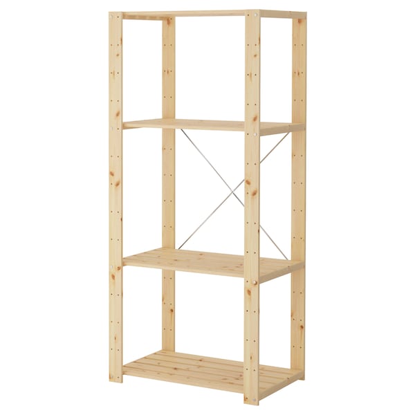 IKEA HEJNE shelf unit, softwood, 30 3/4x19 5/8x67 3/8 in , IKEA Sale | 07359WNQB