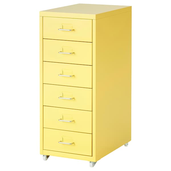 IKEA HELMER drawer unit on casters, yellow, 11x27 1/8 in , IKEA Sale | 27591VCLK