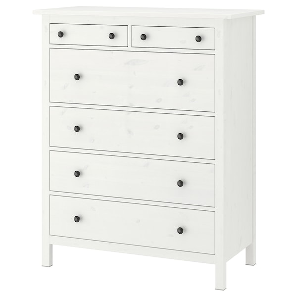 IKEA HEMNES 6-drawer chest, white stain, 42 1/2x51 5/8 in , IKEA Sale | 54128JRNY