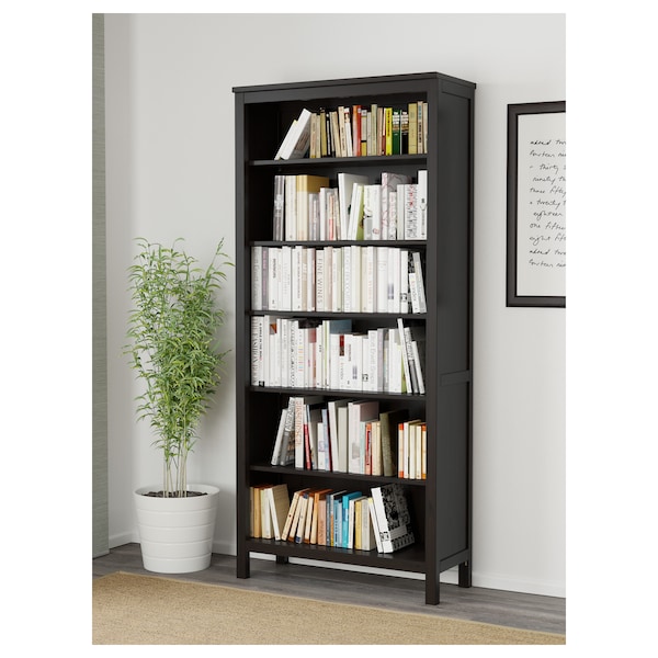 IKEA HEMNES Bookcase, black-brown, 35  3/8x77  1/2 in , IKEA Sale | 30875DWEC