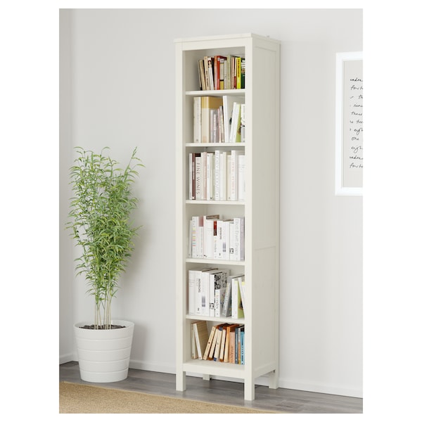 IKEA HEMNES Bookcase, white stain, 19  1/4x77  1/2 in , IKEA Sale | 49021LWRB