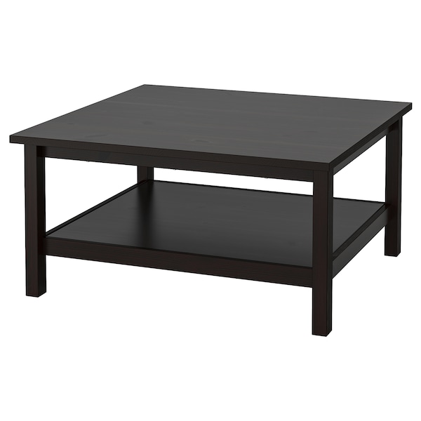 IKEA HEMNES Coffee table, black-brown, 35  3/8x35  3/8 in , IKEA Sale | 04163MKJS