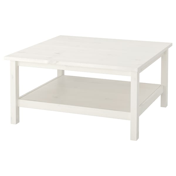 IKEA HEMNES Coffee table, white stain white, 35  3/8x35  3/8 in , IKEA Sale | 80425ZOUB