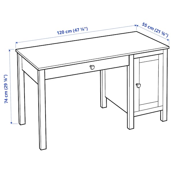 IKEA HEMNES Desk, black-brown, 47  1/4x21  5/8 in , IKEA Sale | 05372NSVP