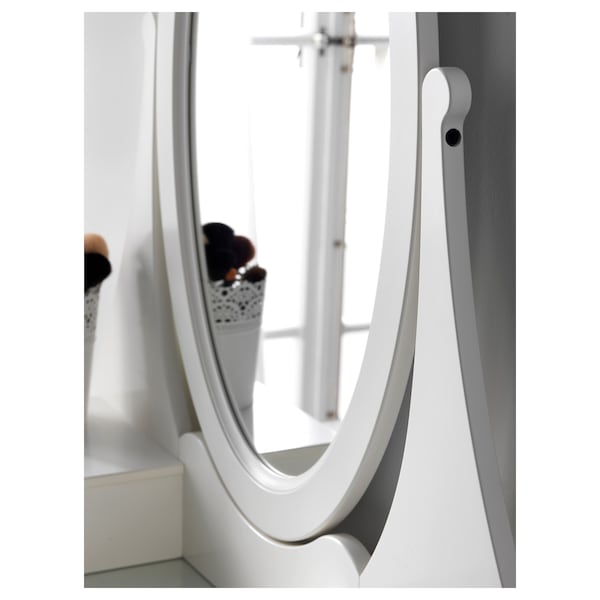 IKEA HEMNES Dressing table with mirror, white, 39  3/8x19  5/8 in , IKEA Sale | 35068RZUJ