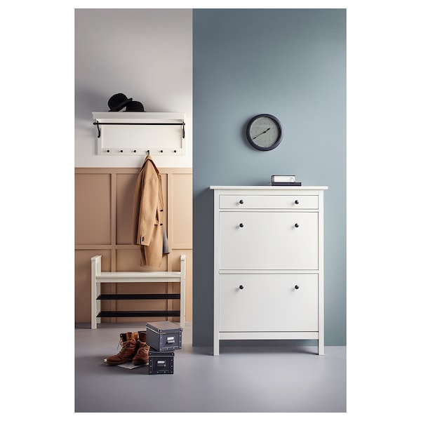 IKEA HEMNES bench with shoe storage, white, 33 1/2x12 5/8x25 5/8 in , IKEA Sale | 34012CFAS