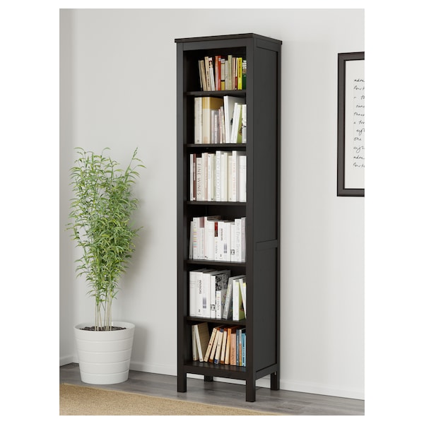 IKEA HEMNES bookcase, black-brown, 19 1/4x77 1/2 in , IKEA Sale | 29087LZES