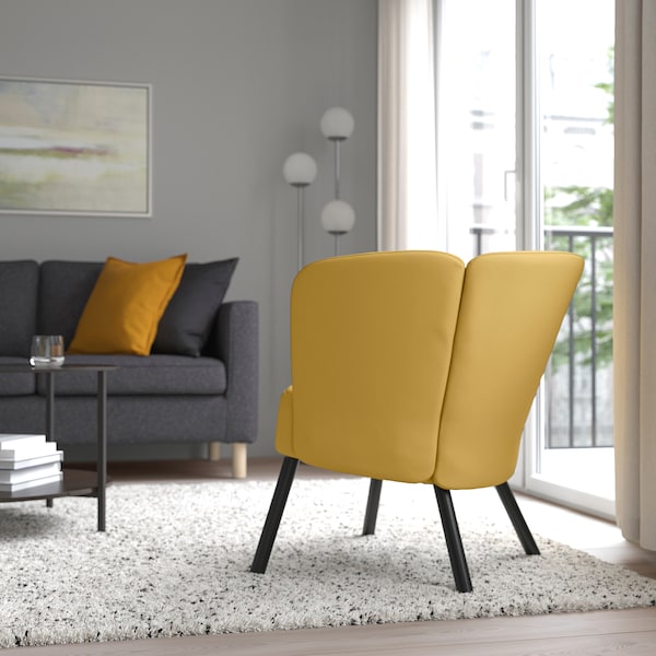 IKEA HERRÅKRA armchair, Diseröd dark yellow , IKEA Sale | 47586PNFO