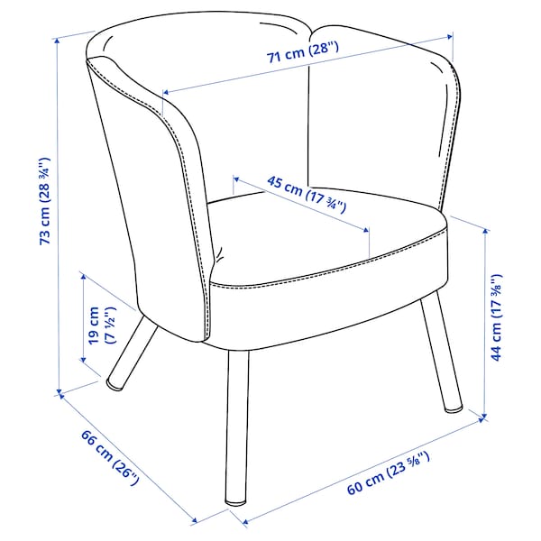 IKEA HERRÅKRA armchair, Diseröd dark yellow , IKEA Sale | 47586PNFO