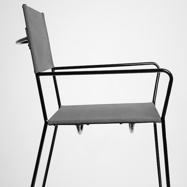 IKEA HÖGALT chair, black/Älvsborg dark gray , IKEA Sale | 87309LBXM