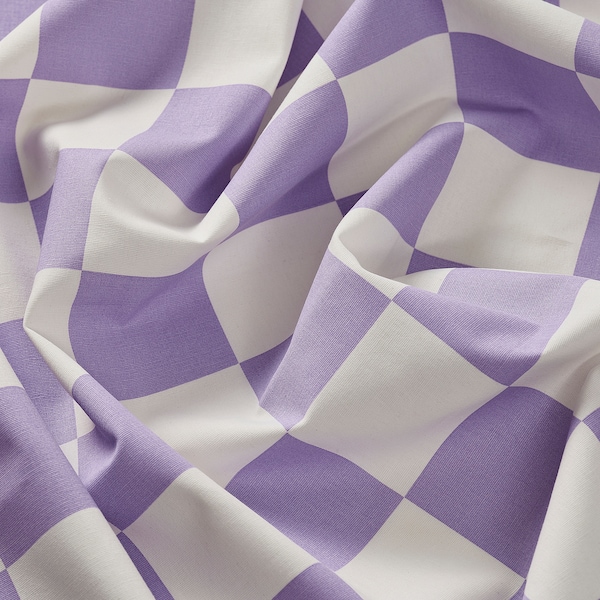 IKEA HÄNGPELARGON pre-cut fabric, white/lilac, 59x118 in , IKEA Sale | 02397HWCD