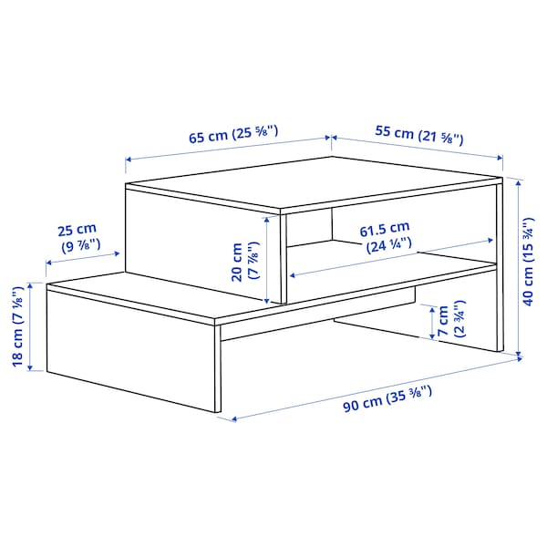 IKEA HOLMERUD coffee table, dark brown, 35 3/8x21 5/8 in , IKEA Sale | 42015ECXO