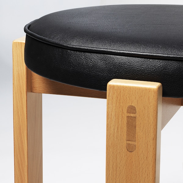 IKEA HOLMSJÖ stool, beech/Jonsbyn black , IKEA Sale | 62137MTDO