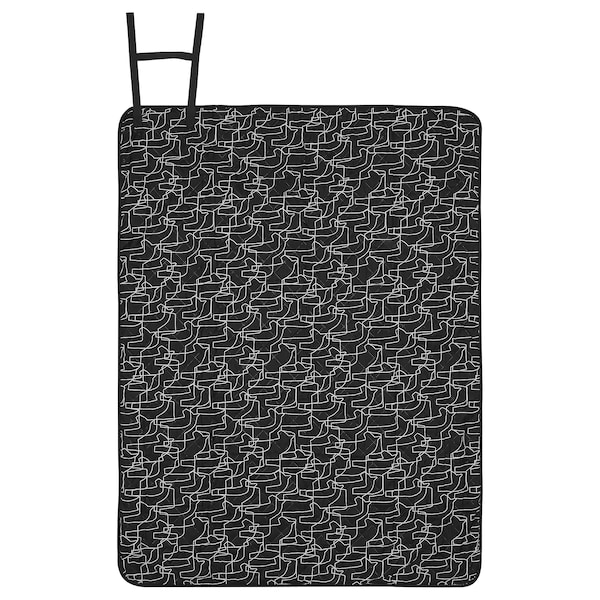 IKEA HÄSTHAGE picnic blanket, black, 51 1/8x66 7/8 in , IKEA Sale | 62105EGSI