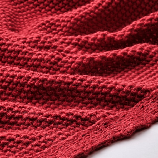 IKEA HUMLEMOTT throw, dark red, 51x67 in , IKEA Sale | 63294KLJF