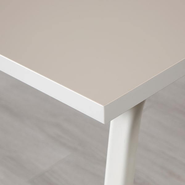 IKEA HUVUDSPELARE gaming desk, beige, 55 1/8x31 1/2 in , IKEA Sale | 37421OGRL