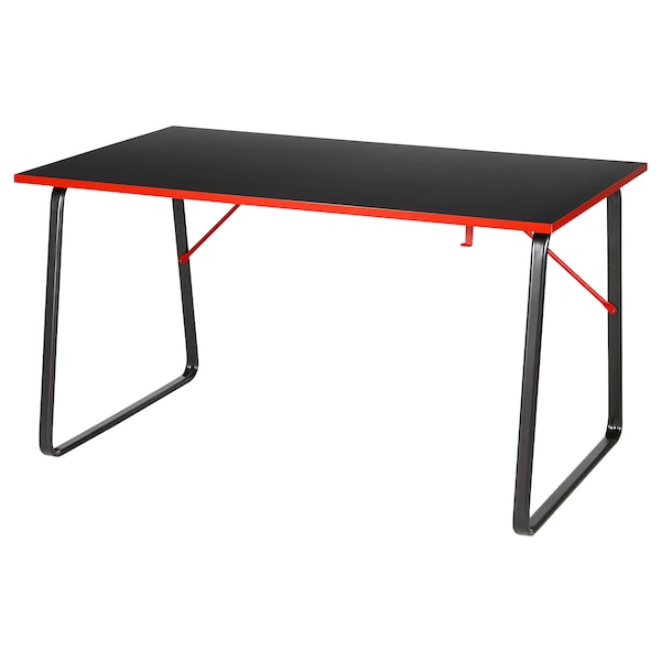 IKEA HUVUDSPELARE gaming desk, black, 55 1/8x31 1/2 in , IKEA Sale | 65239SVHB