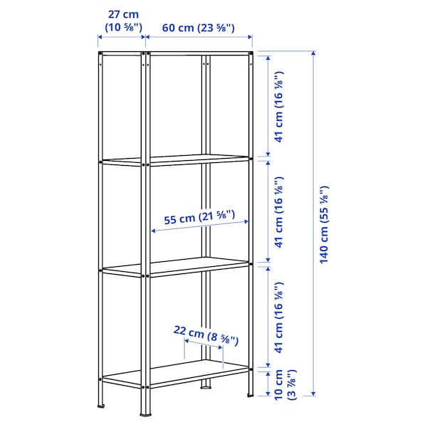 IKEA HYLLIS Shelf unit, indoor/outdoor galvanized , IKEA Sale | 25401PZVH