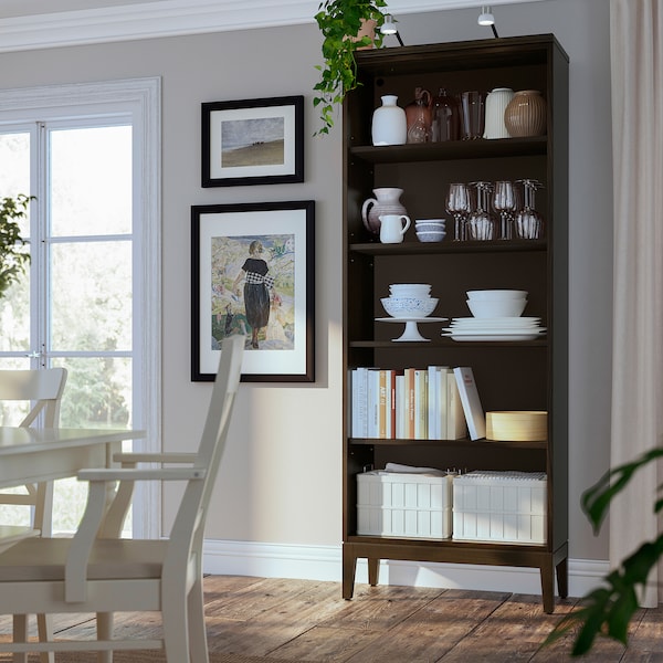 IKEA IDANÄS bookcase, dark brown stained, 31 7/8x15 3/8x83 1/8 in , IKEA Sale | 36189ZSTH