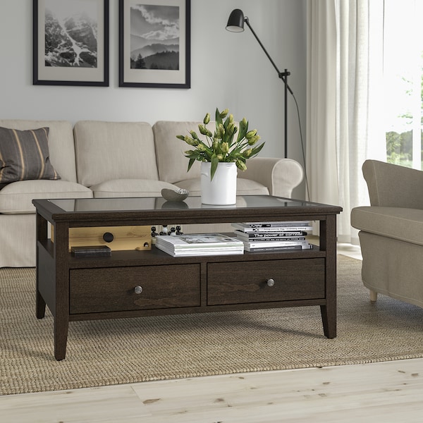 IKEA IDANÄS coffee table, dark brown stained, 42 1/8x21 5/8 in , IKEA Sale | 65813PESV