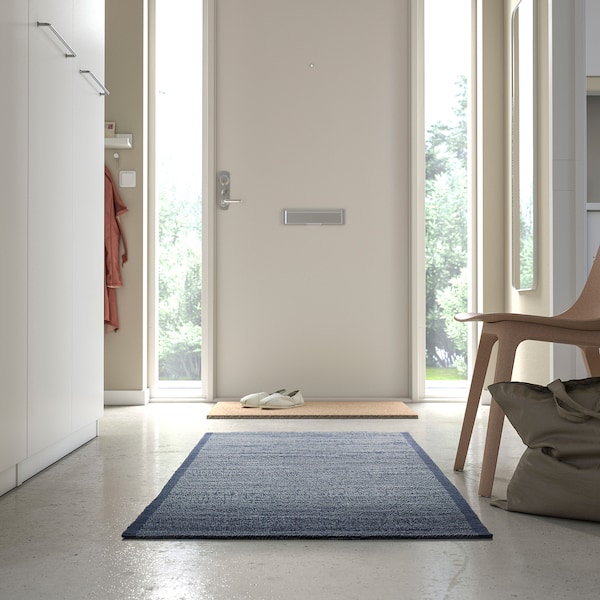 IKEA IDROTTSPLATS rug, flatwoven, blue, 2'7 inx6'7 in , IKEA Sale | 58961MUYV