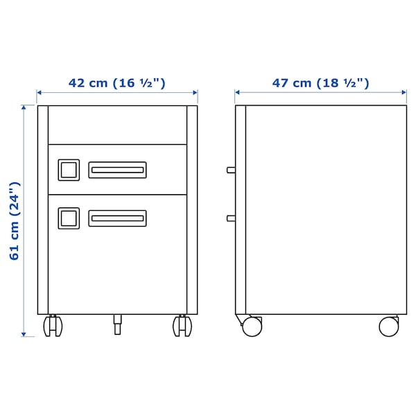 IKEA IDÅSEN drawer unit on casters, golden brown, 16 1/2x24 in , IKEA Sale | 70396BLAG