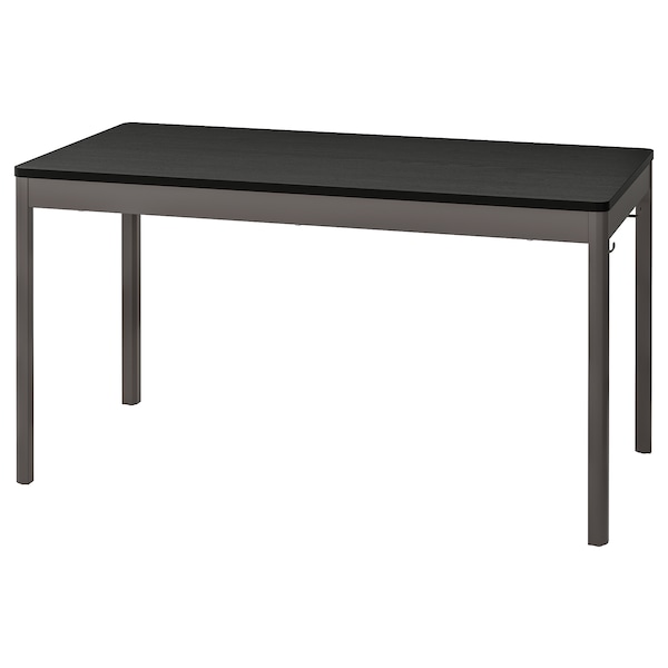 IKEA IDÅSEN table, black/dark gray, 55 1/8x27 1/2x29 1/2 in , IKEA Sale | 01245ALYT