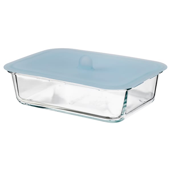 IKEA IKEA 365+ food container with lid, rectangular glass/silicone, 34 oz , IKEA Sale | 81572VPIT