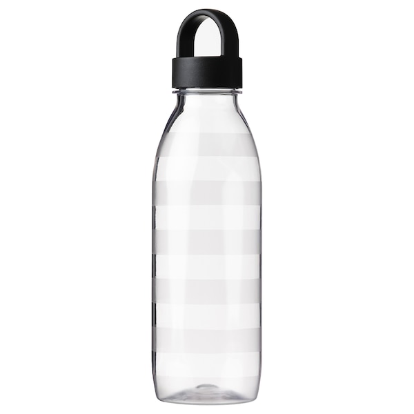 IKEA IKEA 365+ water bottle, stripe/dark gray, 24 oz , IKEA Sale | 24150NQEU