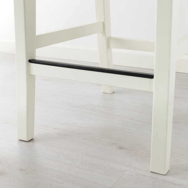 IKEA INGOLF Bar stool with backrest, white, 24  3/4 in , IKEA Sale | 73485ZALD