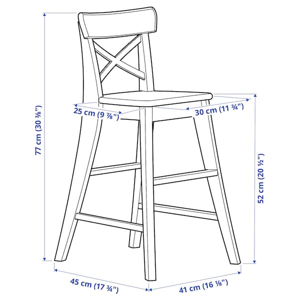 IKEA INGOLF Junior chair, antique stain , IKEA Sale | 06731SXPE