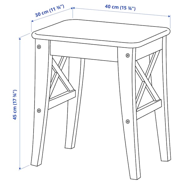 IKEA INGOLF Stool, white , IKEA Sale | 42906QCPX