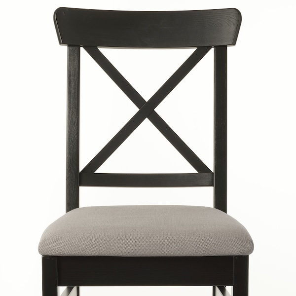 IKEA INGOLF chair, brown-black/Nolhaga gray-beige , IKEA Sale | 57624NXST