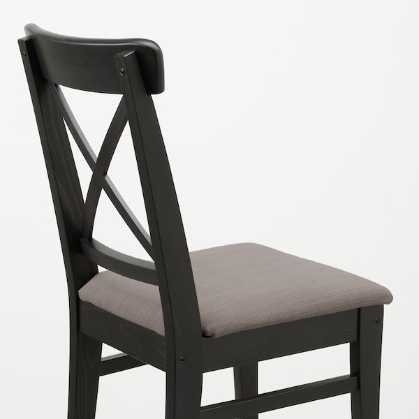 IKEA INGOLF chair, brown-black/Nolhaga gray-beige , IKEA Sale | 57624NXST