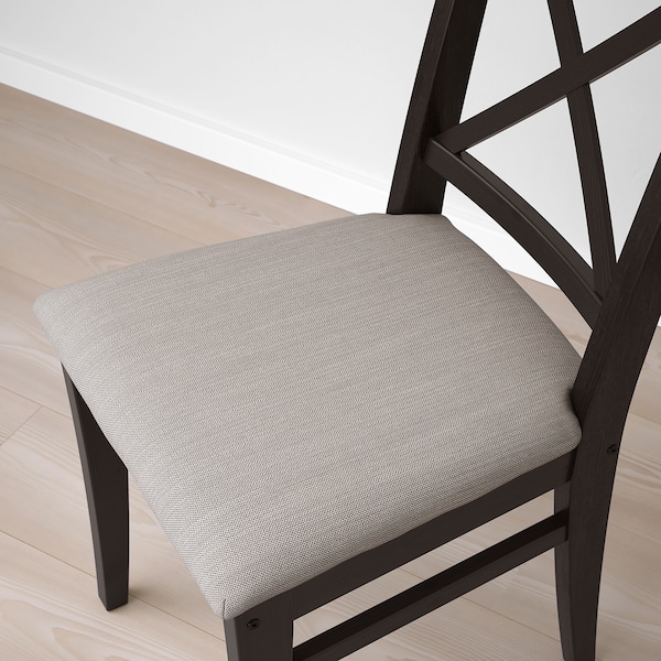 IKEA INGOLF chair, brown-black/Nolhaga gray-beige , IKEA Sale | 57624NXST