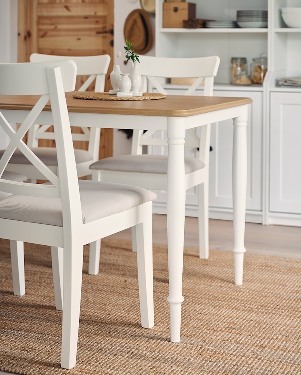 IKEA INGOLF chair, white/Hallarp beige , IKEA Sale | 56182YITB