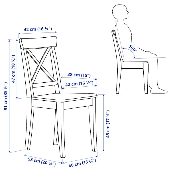 IKEA INGOLF chair, white, 4 pack , IKEA Sale | 86297QVTL