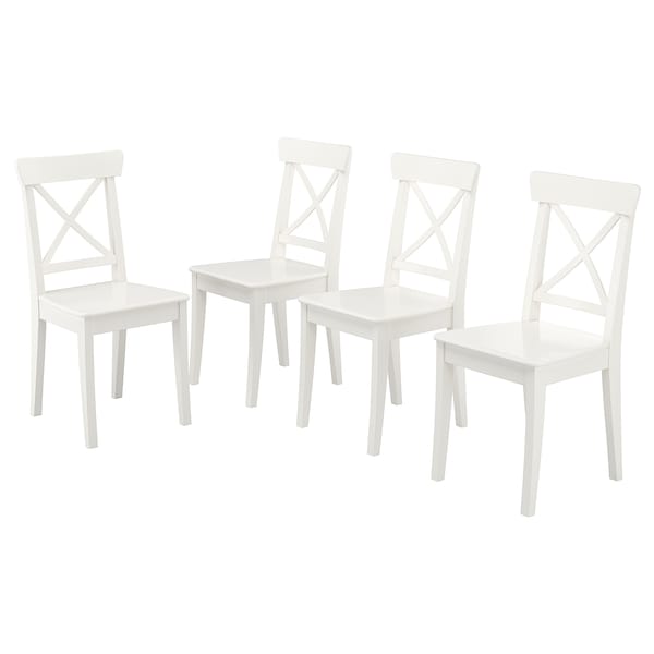 IKEA INGOLF chair, white, 4 pack , IKEA Sale | 86297QVTL