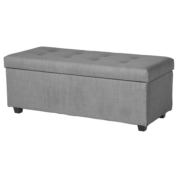 IKEA INNDYR storage bench, Nordvalla dark gray/black , IKEA Sale | 86394PQRY