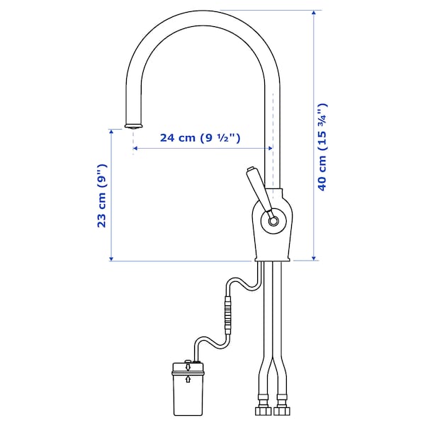 IKEA INSJÖN Kitchen faucet w sensor, chrome plated , IKEA Sale | 13094BIWM