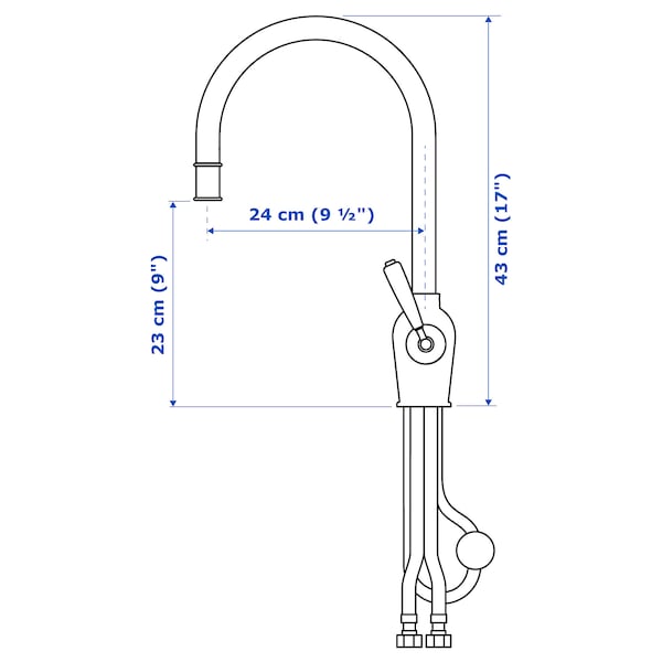 IKEA INSJÖN kitchen faucet with pull-out spout, chrome plated , IKEA Sale | 92613FPVC