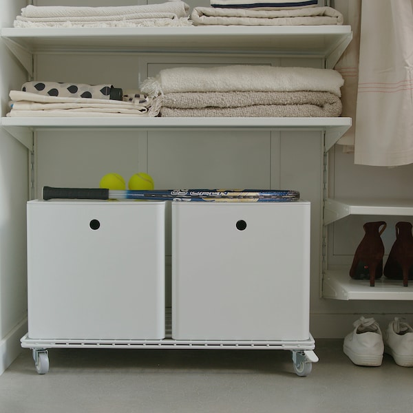 IKEA INVALLNING utility cart, for boxes white, 26 3/4x15 3/8 in , IKEA Sale | 93284DIUY