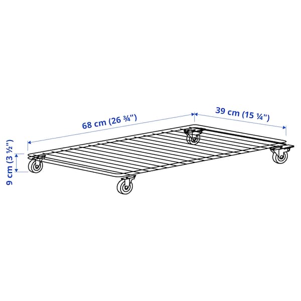 IKEA INVALLNING utility cart, for boxes white, 26 3/4x15 3/8 in , IKEA Sale | 93284DIUY