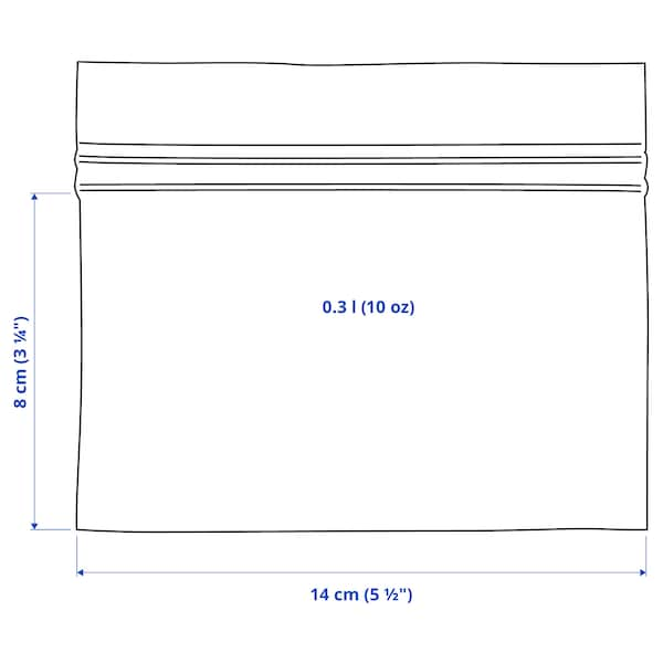 IKEA ISTAD resealable bag, stripe/red/brown, 10 oz, 25 pack , IKEA Sale | 19527QHWG